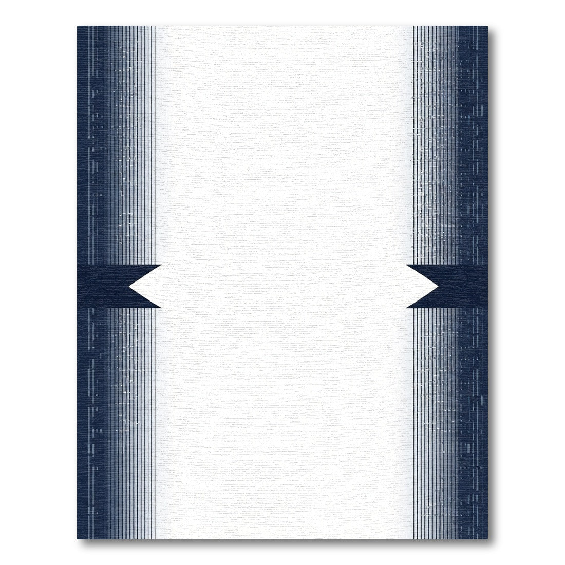 Deep Navy Vertical Stripe Ribbon Rug