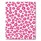 Bright Pink Scattered Circles Rug