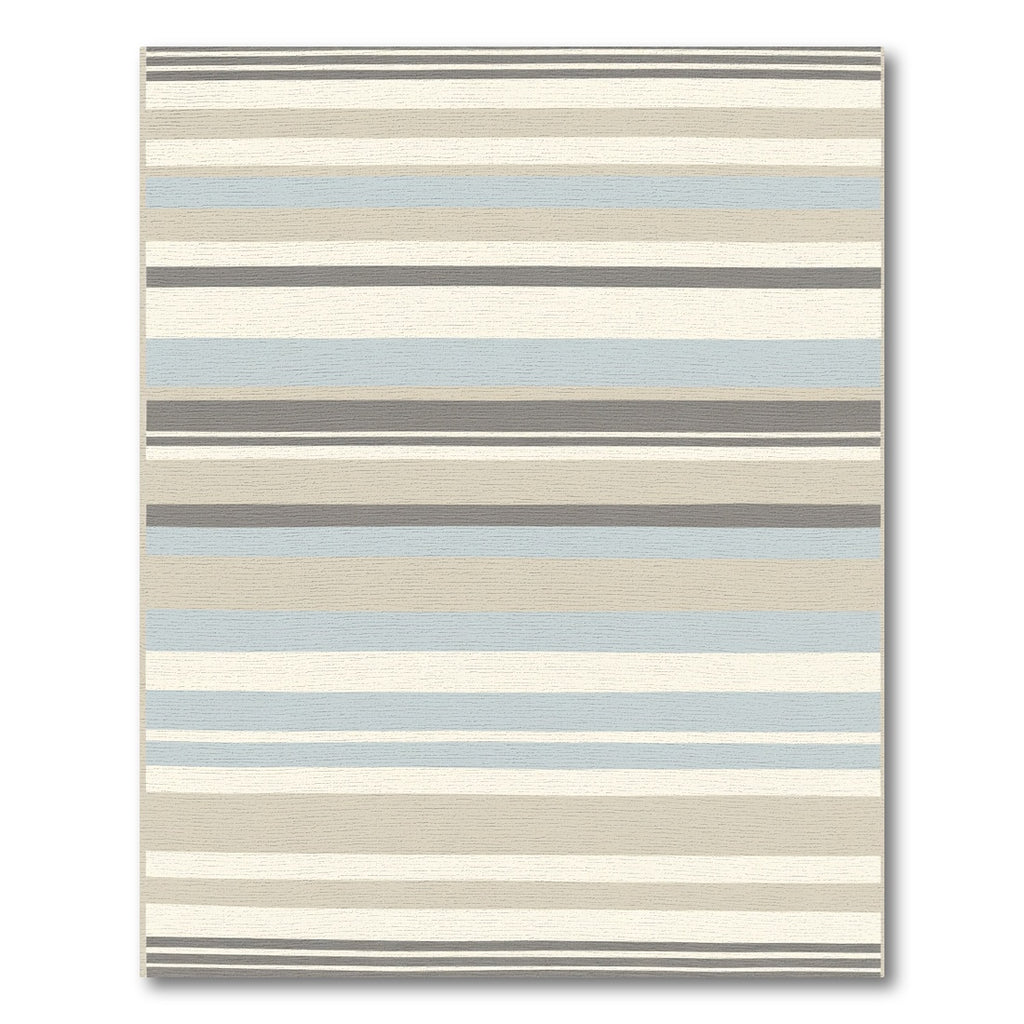 Neutral Tones Horizontal Stripe Rug