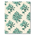 Teal Leaf Botanical Repeats Rug