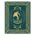 Golden Ram Silhouette Celtic Border Rug