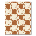 Terracotta White Organic Intertwined Loops Rug