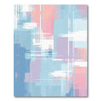 Soft Hues Abstract Pixelated Overlay Rug