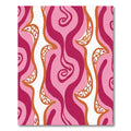 Vibrant Pink Swirl Organic Ribbon Rug