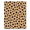Caramel Brown Polka Dot Scatter Rug