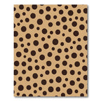 Caramel Brown Polka Dot Scatter Rug