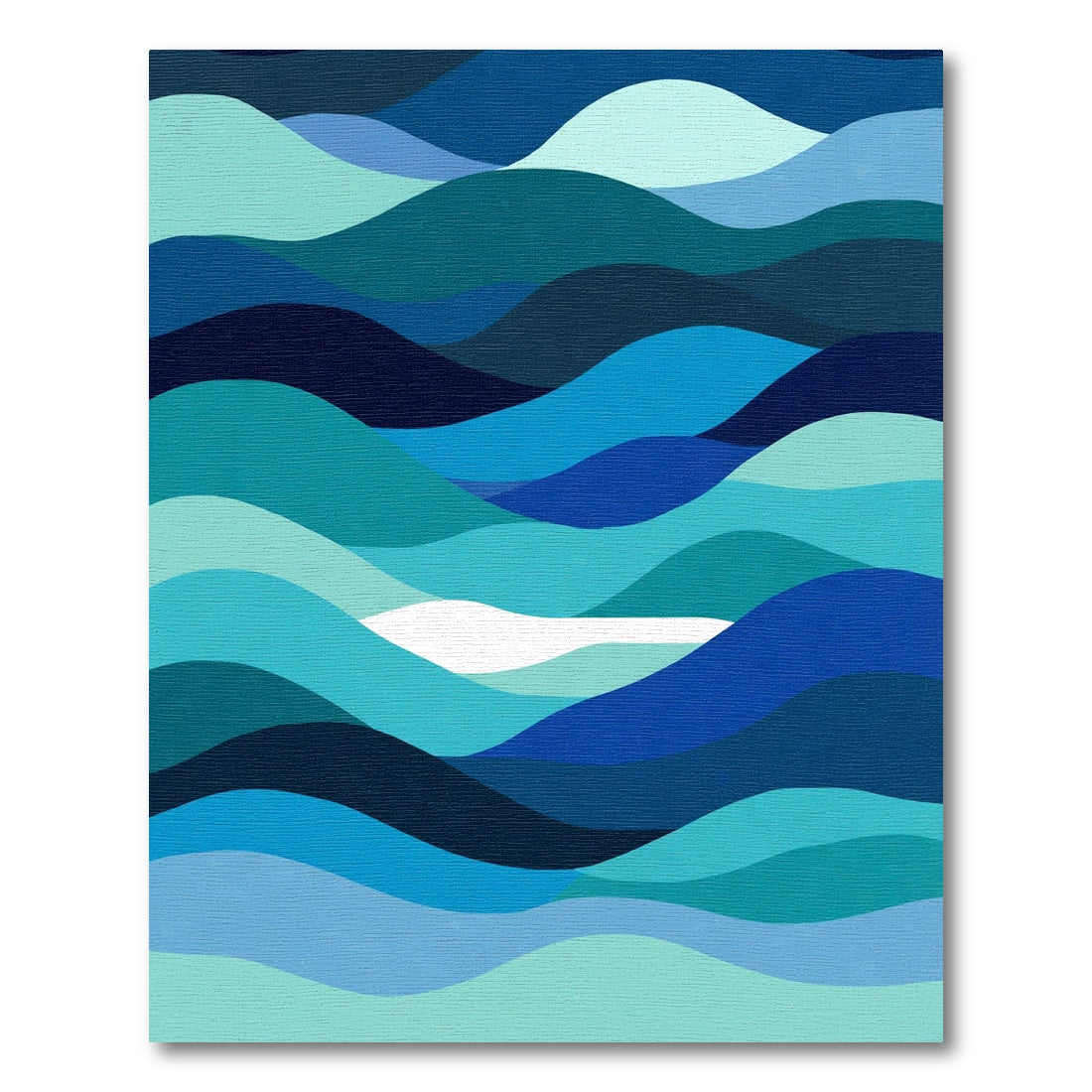 Oceanic Ripples Abstract Waves Rug