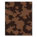 Brown Fractal Organic Shape Rug