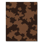 Brown Fractal Organic Shape Rug