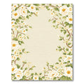 Cream White Floral Branches Garden Rug