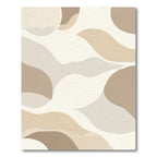 Earthy Abstract Organic Wave Rug
