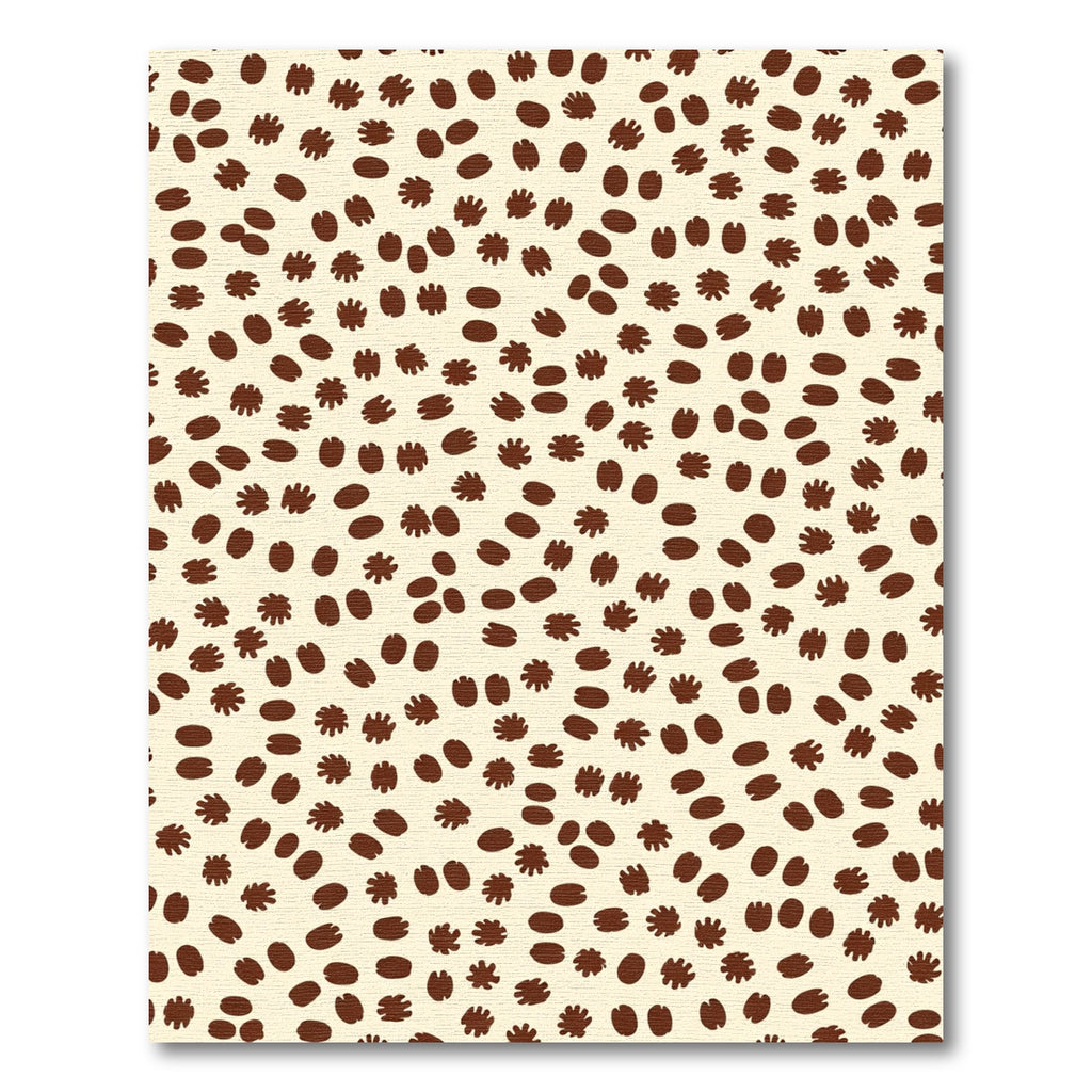 Brown Oval Star Scatter Rug