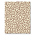Brown Oval Star Scatter Rug