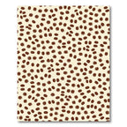 Brown Oval Star Scatter Rug