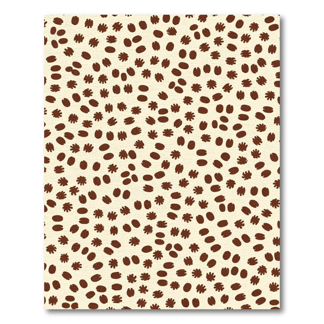 Brown Oval Star Scatter Rug