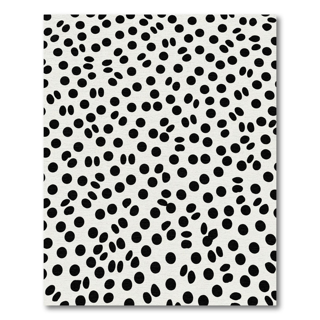 Monochrome Scattered Polka Dot Rug