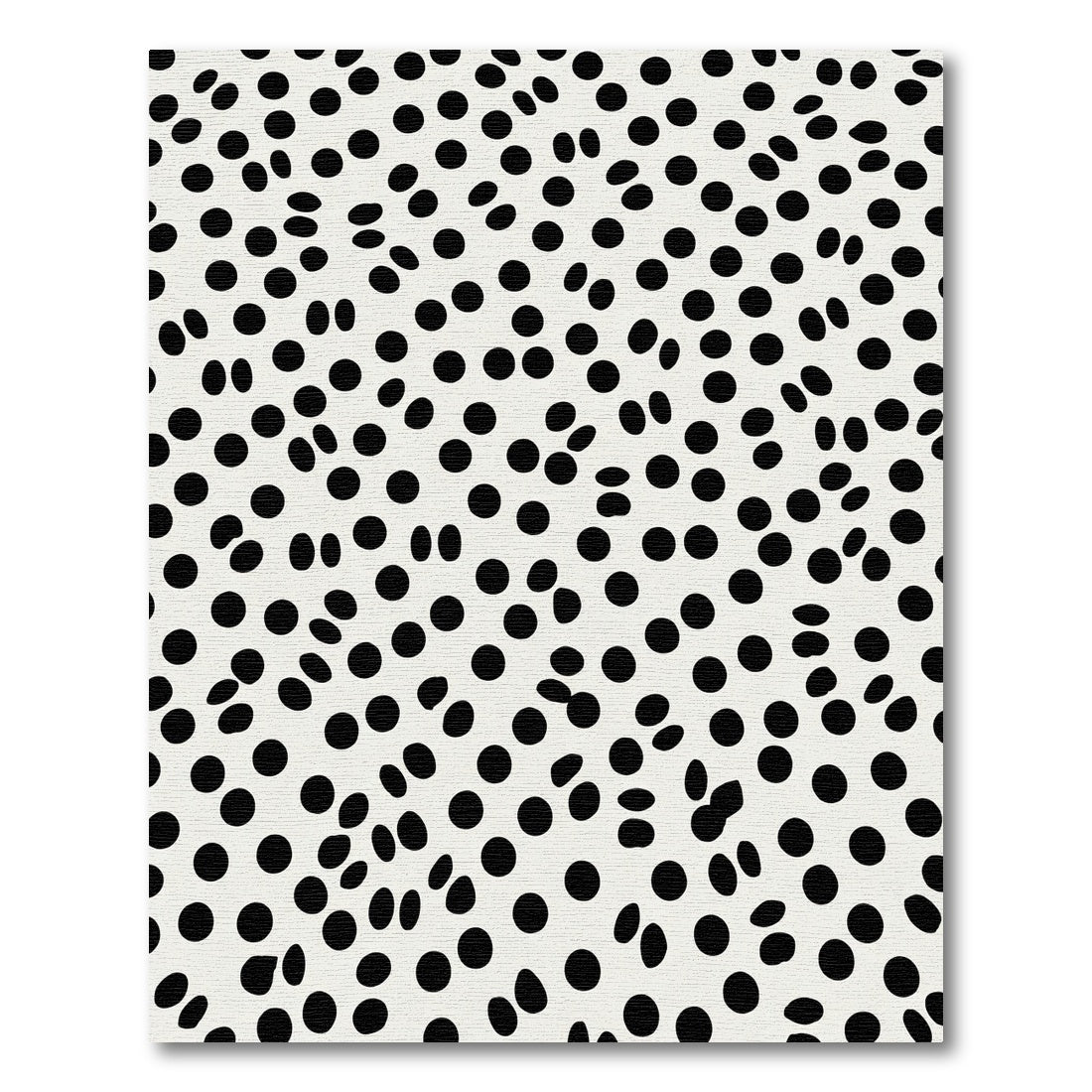 Monochrome Scattered Polka Dot Rug