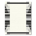 Monochromatic Geometric Gradient Stripe Rug