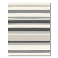 Modern Neutral Tone Striped Rug