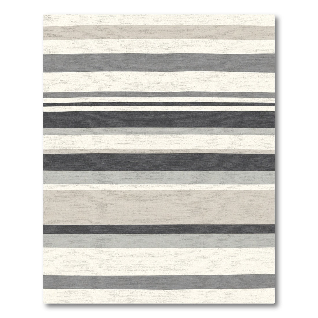Modern Neutral Tone Striped Rug
