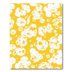 Bright Yellow Abstract Cloud Burst Rug