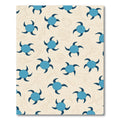 Aqua Turtle Swirl Abstract Background Rug