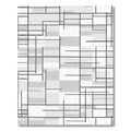 Monochromatic Geometric Labyrinth Window Rug