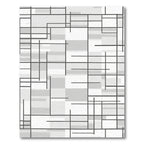 Monochromatic Geometric Labyrinth Window Rug
