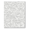 Subtle White Abstract Swirls Rug