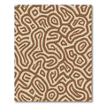 Earthy Abstract Organic Maze Rug