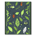 Whimsical Green Bugs Garden Sprites Rug