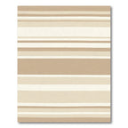 Earthy Beige Horizontal Stripe Rug