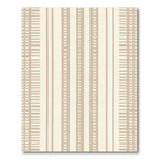 Neutral Boho Stripe Geometric Accents Rug