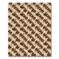 Textured Brown Abstract Organic Flow Rug