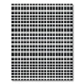 Monochrome Black White Plaid Squares Rug