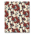 Abstract Camouflage Rust Navy Beige Rug