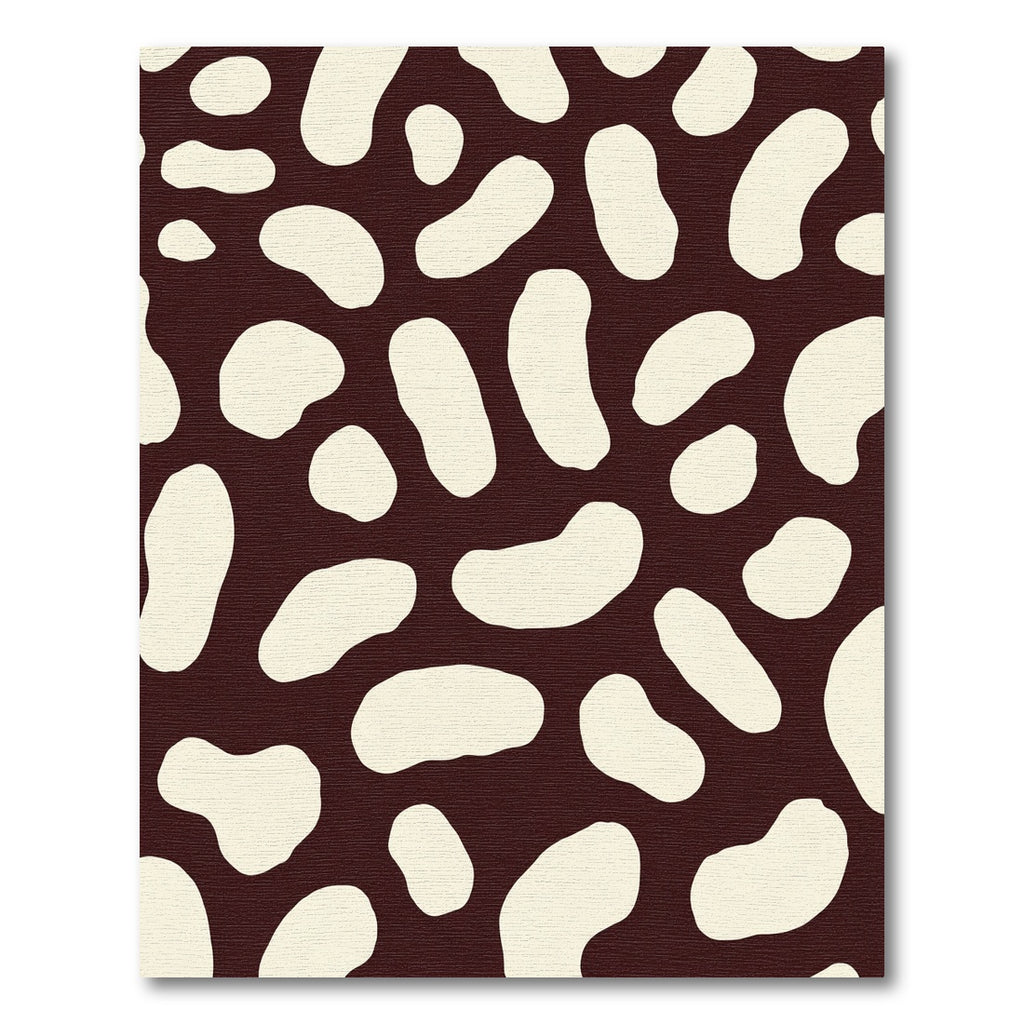 Brown Cream Organic Blotches Rug