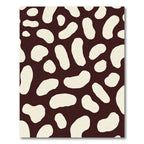 Brown Cream Organic Blotches Rug