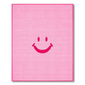 Pink Grateful Smiley Face Rug