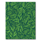 Lush Green Foliage Swirl Rug