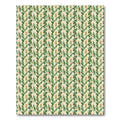 Emerald Green Abstract Leaf Collage Rug