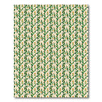 Emerald Green Abstract Leaf Collage Rug