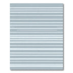 Soft Gray White Stripe Rug