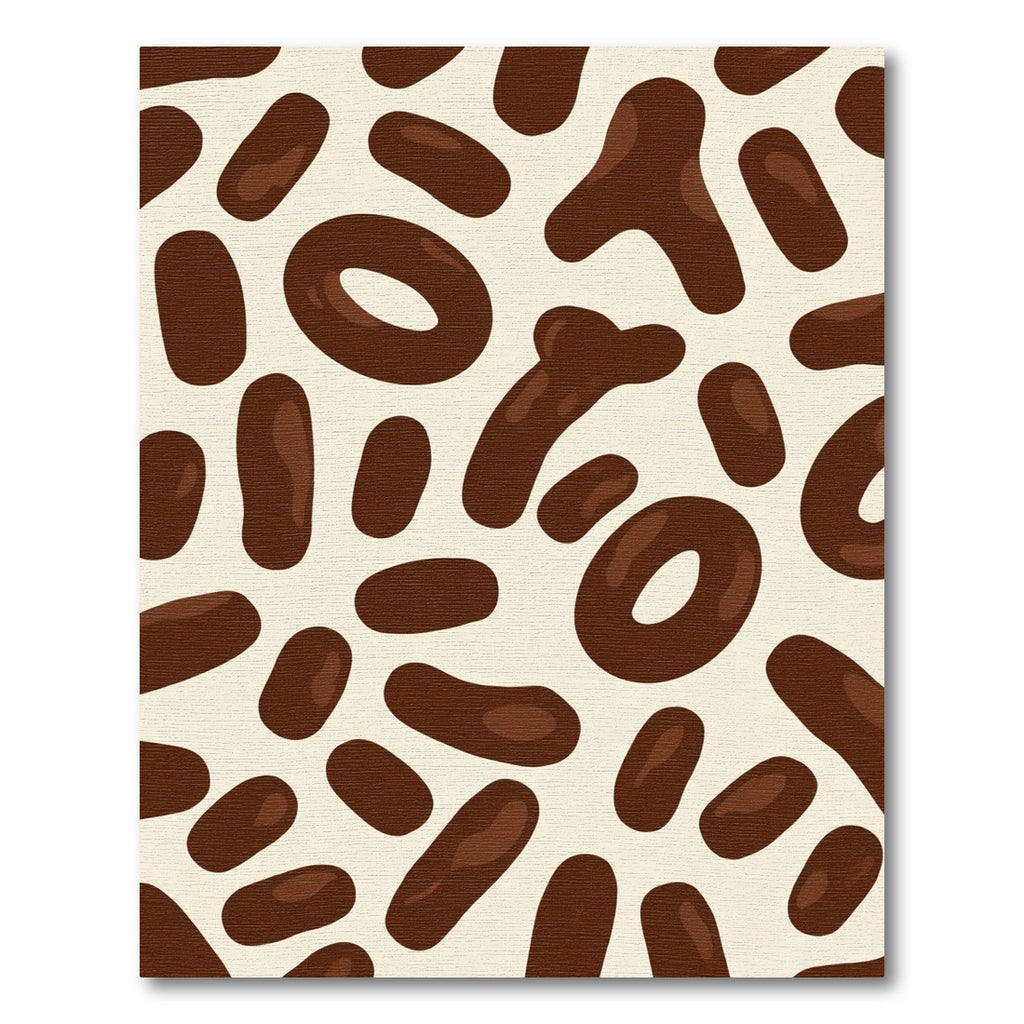 Brown Chocolate Drops Cream Background Rug
