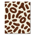 Brown Chocolate Drops Cream Background Rug