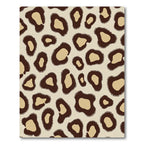 Tan And Brown Spotted Animal Print Rug