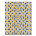 Gold Yellow Gray Abstract Chain Rug