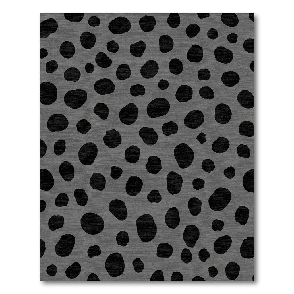 Gray Black Polka Dot Spot Rug