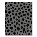 Gray Black Polka Dot Spot Rug