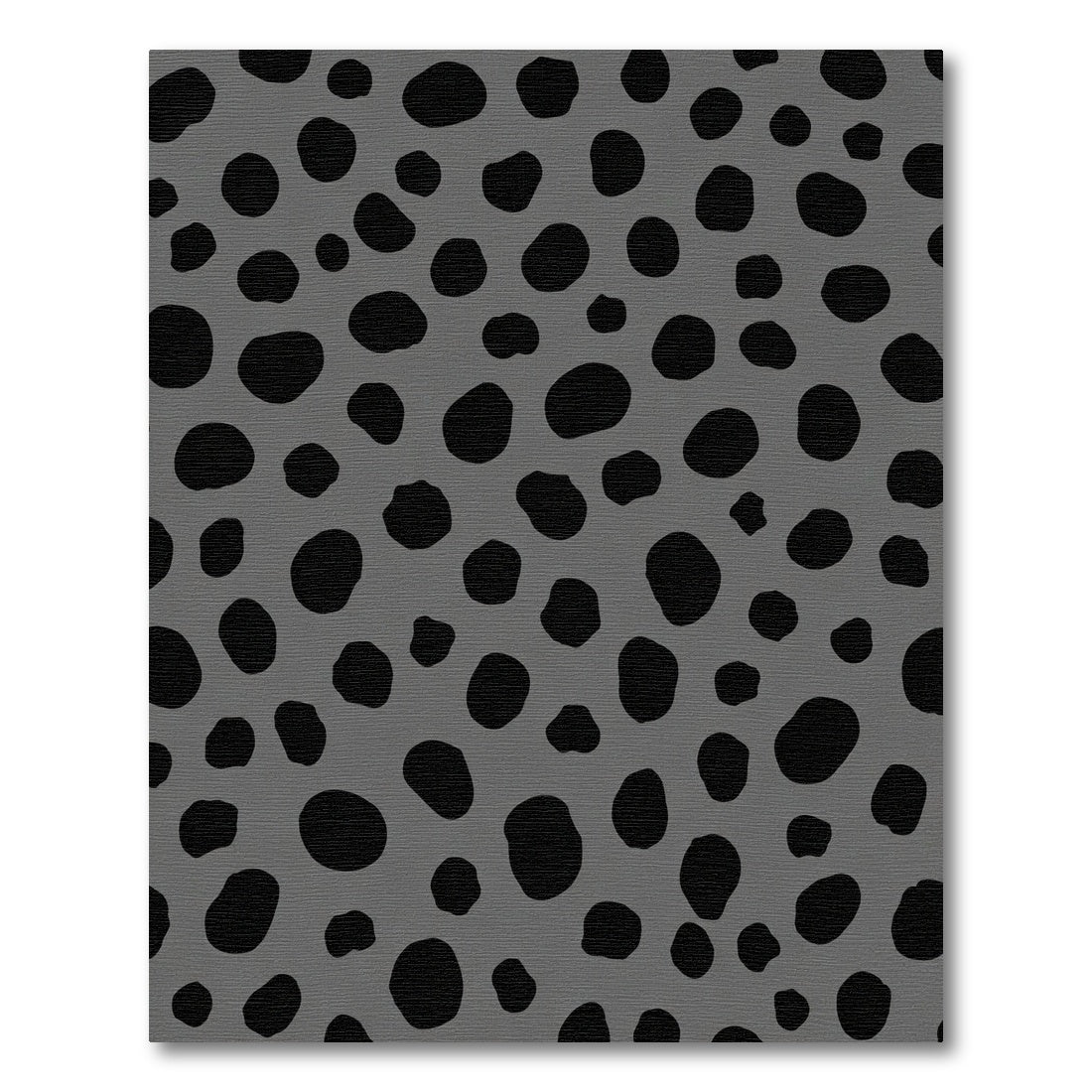 Gray Black Polka Dot Spot Rug